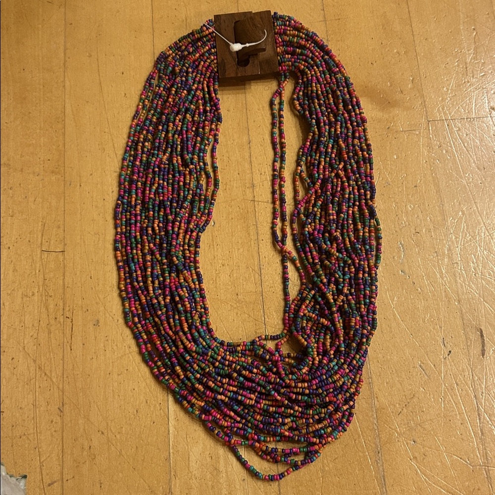 Vibrant Bold Multi Colored Strands Graduated With… - image 4